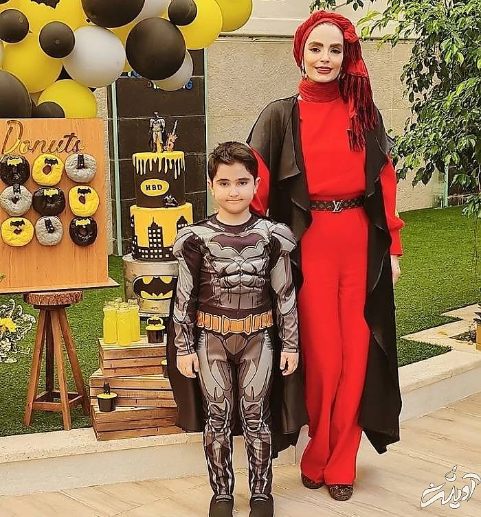 سپیده خداوردی و پسرش سانیار سپیده خداوردی و پسرش